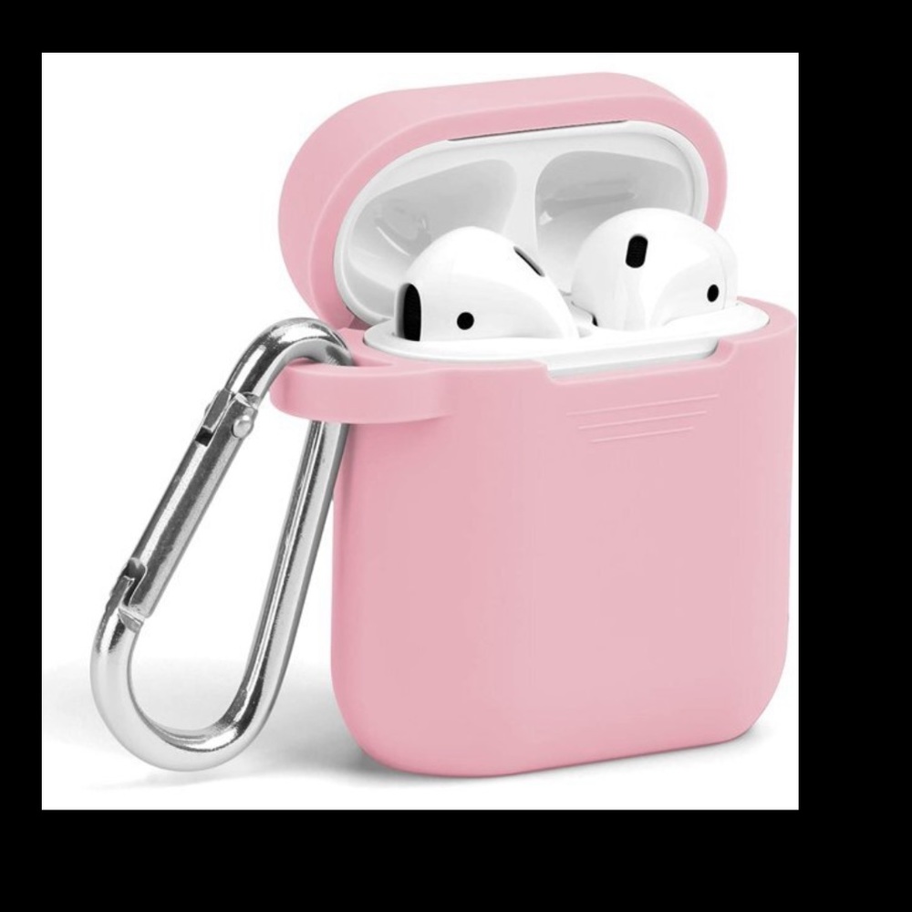 Primo Airpods Silicone Protective Shockproof Case Cover Skin with Keychain